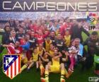 Atlético Madrid, şampiyonu İspanyol futbol ligi 2013-2014